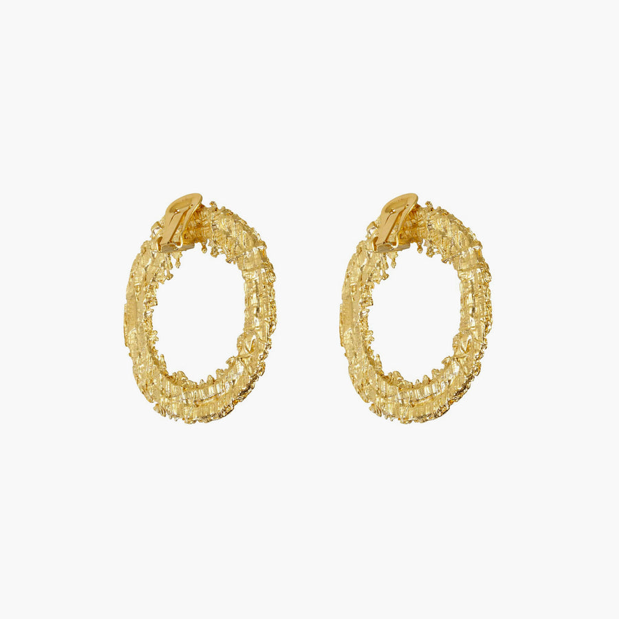 Tweed Ring earrings