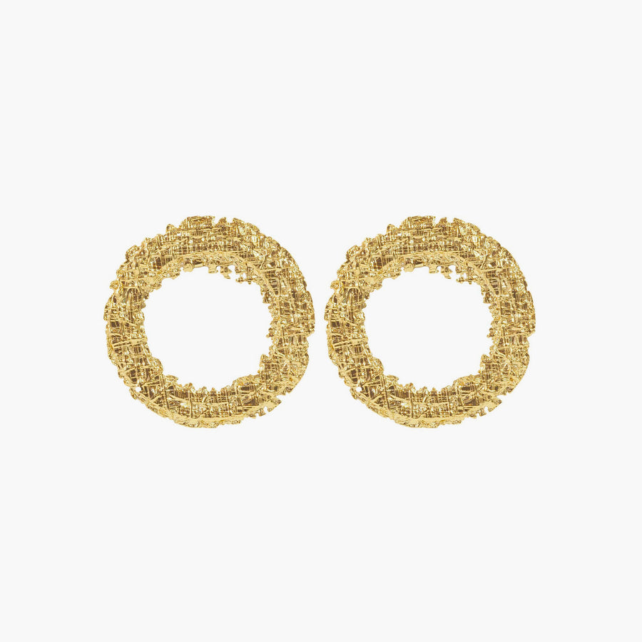 Tweed Ring earrings