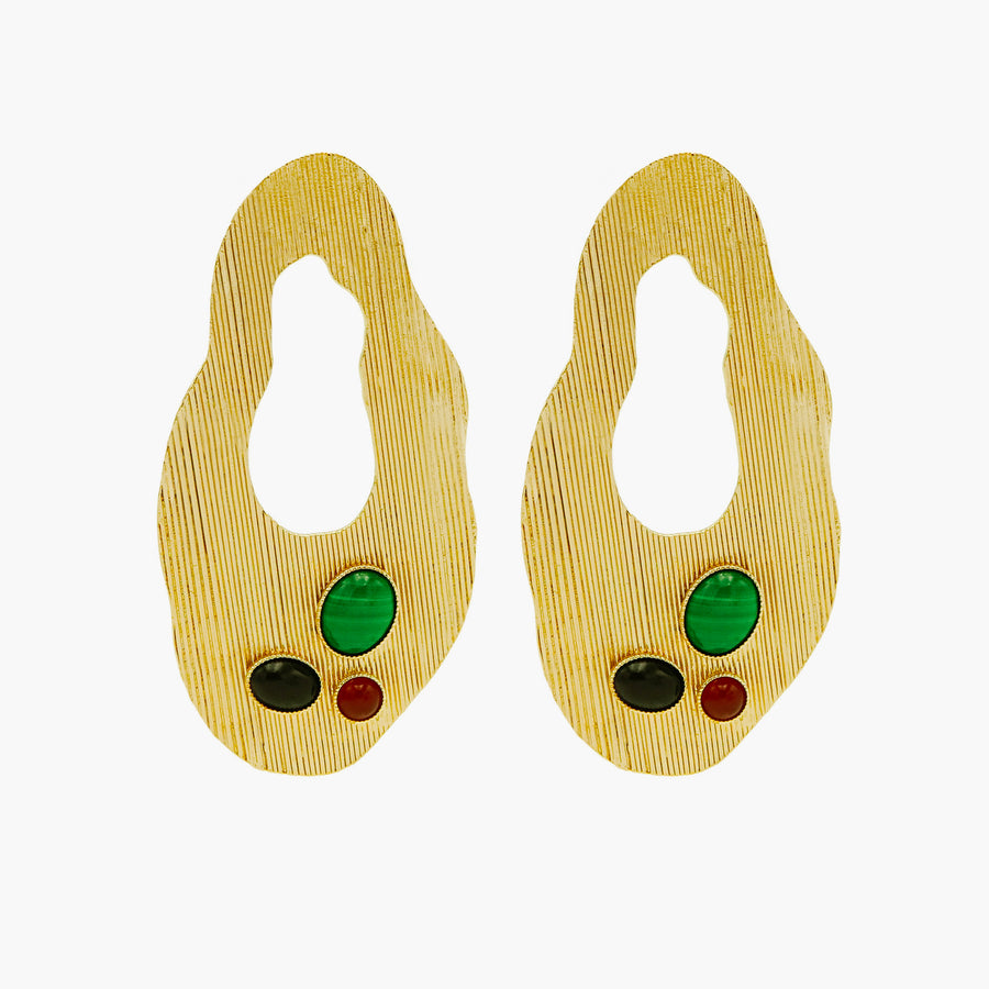 Boucles d'oreilles Stone moyen modèle