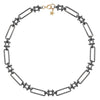 collier chaîne baroque doré noir